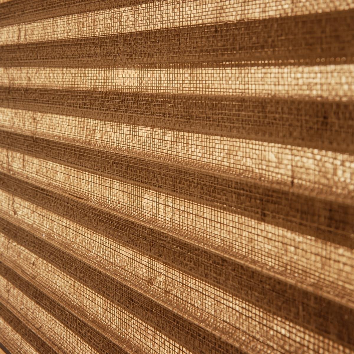 Thermal hemp blinds with natural pattern